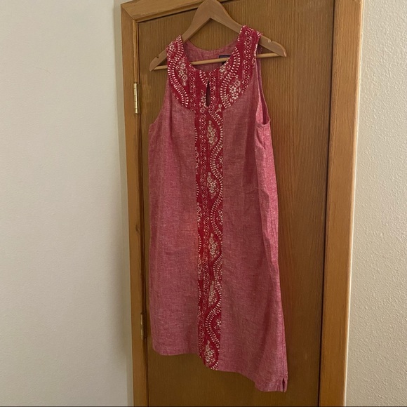 PATAGONIA • Island Hemp Shift Dress - Size 10 - Picture 13 of 16